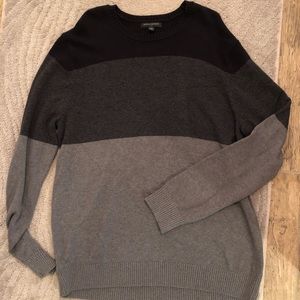 Men’s XL Banana Republic sweater grey & black